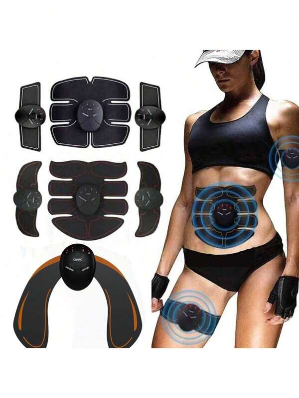 Wireless EMS Muscle Stimulator ABS Abdominal Muscle Trainer Toner Body Fitness Hip Trainer Shaping Patch Sliming Trainer Unisex