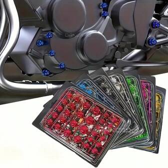 摩托车/电动自行车通用M型螺帽（多种颜色可选）