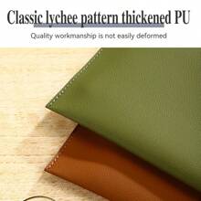 A4 Thick Leather Document Bag, A4 Folder,Business Information Bag, School And Office Supplies, Storage Bag Back To School,Back To School,School Supplies