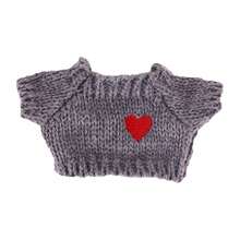 17厘米二代拉布布坐姿派对爱心毛衣+牛仔裤服装吊坠，玩偶服装 - 彩色 - 查看 9