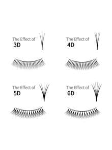 XIUSUZAKI 12Rows Fast Shipping Easy Fan Auto Eyelash Extension Supplies Handing Making Fast Bloom Flowering Pre-Bonded Lashes Volume - Black - View 5