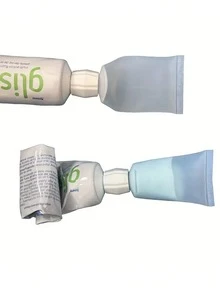 1/2/3/4/6件/套塑料牙膏管和洗面奶适配器及分配瓶，便捷牙膏和洗面奶补充装，化妆品软管瓶，洗面奶胶体软管，牙膏分配工具套装，家居饰品，旅行装 - 彩色 - 查看 3