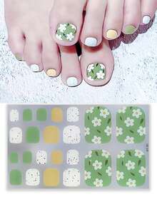 1 Tờ 22 Miếng Dán Móng Chân Dạng Gel Ngọt Ngào Không Cần Nướng, Miếng Dán Nghệ Thuật Làm Móng, Miếng Dán Móng Tay Và Decal Cho Bàn Chân, Dải Sơn Móng Tay Tự Làm, Hoa Xanh Đậm Hoặc Xanh Lá Cây Đậm Có Màu Sắc Nổi Bật Và Đèn Nhấp Nháy, Miếng Dán Móng Tay 3D Tự Dính, Chống Thấm Nước Và Bền Lâu, Nhiều Thiết Kế, Miếng Dán Làm Móng Phủ Toàn Bộ, Bộ Trang Trí Làm Móng Thích Hợp Cho Cả Nam Và Nữ, Dễ Sử Dụng, Hẹn Hò, Tiệc Tùng Và Sự Kiện - Màu xanh lá cây đậm - Xem 6