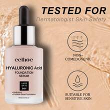 Nude Translucent Hyaluronic Acid Foundation, Lightweight, Delicate, Matte, Long-Lasting, Does Not Cake, Waterproof, And Translucent Coverage,Nude Hyaluronic Tinted Serum Foundation With Hyaluronic Acid - Multicolor - View 3