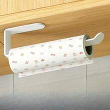 1 件多场景厨房纸巾架，无需钻孔浴室纸巾架也可用于挂毛巾，适用于厨房、浴室等场景 - 彩色 - 查看 13
