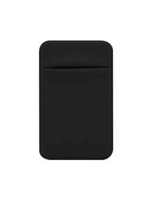 1 pieza Soporte universal de tarjetas para teléfono con pegatina, aplicable a varios modelos de teléfonos para almacenar tarjetas como tarjetas de autobús, tarjetas bancarias, tarjetas de identificación o monedas para evitar la pérdida de tarjetas