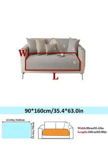 1件装复古加厚沙发套 - 现代简约风，四季皆宜，宠物友好型沙发保护套，适用于扶手椅至四人沙发，高克重（>500克/平方米）涤纶面料，可机洗，家居及办公家具装饰