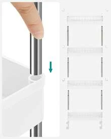 Storage Carts - White - View 7