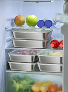 1/2/3 Stücke Edelstahl Lebensmittel Aufbewahrungsbehälter Set mit Einzeldeckel - Große Kapazität, wiederverwendbare quadratische Bento Boxen, auslaufsichere Lunch Box Aufbewahrungsschalen für Büroarbeiter, Restaurants, Fitnessstudios