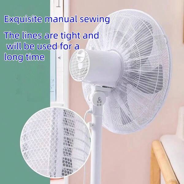 Popular 1pc White/Black Electric Fan Protective Net, Child Safe Fan Guard, Safety Net Cover, Round Baby Protection Cover