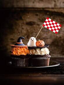 100pcs Racing Toothpick Flag Race Car Small Mini Cocktail Fruit Cupcakes Toppers Food Stick Flags Decorations Supplies