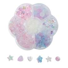 Hộp đựng hạt tròn Acrylic màu hồng 0,6-2,6cm, hạt hoa có thể làm thành vòng tay, vòng cổ, nhẫn, phụ kiện trang sức tự làm, phụ kiện làm trang sức và quà tặng nhỏ - Hộp - Xem 3