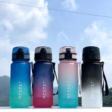 PC 500ml/1000ml Plastic Graduated Water Bottle - Outdoor Sports Water Bottle - Pure Drinking Water Bottle - Leak-Proof, Easy To Carry - Suitable For Fitness Gyms And Outdoor Hiking Trips