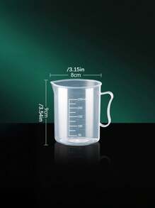 1pc Plastic Measuring Cup With Scale, Household Scale Cup, Kitchen Liquid Measuring Cup, Multi-Function Baking Cooking Measuring Cup, Kitchen Essential Tools, Kitchen Supplies, Household Supplies