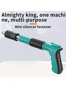 1 5-In-1 Manual Nail Gun, Suitable For Woodworking And Decoration - Powerful In Function, Can Easily Break Through 99% Of Common Materials, Including Pneumatic Concrete Nail Guns, Wood And Brick Wall Nail Guns, Nail Gun Accessories - No Electricity Or Batteries Required (Excluding Gunpowder And Nail Bullets) - Multicolor - View 6