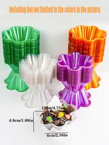 Disposable Commercial Dessert Ice Cream, Fried Yogurt Cup, Fruit Salad Bowl, Shaved Ice Bowl, Bingsu Bowl, Thickened. - Multicolor - View 2