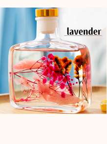 1 pezzo Diffusore di oli essenziali con fiore e vite reali, fragranza a lunga durata, deodorante per bagno, decorazione di lusso per la casa, 100ml di fragranza a lunga durata fino a 9 mesi, idea regalo e ricordo, diffusore di aromaterapia, ambientatore per la casa, regalo per la casa, regalo per compleanni e lauree