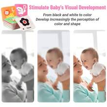 26 بطاقة حسية للطفل للتعلم المبكر من 0-12 شهر، بطاقات أبجدية ABC مع حقيبة تخزين، ألعاب تعليمية كهدية