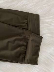 Quick-Drying Pants/Zipper Pocket/Elastic Waist/Sporty/Casual - Dark Green - View 4