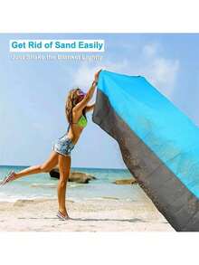 1pc Mini Pocket Picnic Blanket, Pocket Blanket 200 X 210 Cm/140x 200 Cm, Lightweight Waterproof Beach Mat, Sand-Free Foldable Floor Mat, For Outdoor Camping, Hiking, Parks, Gardens, Beaches