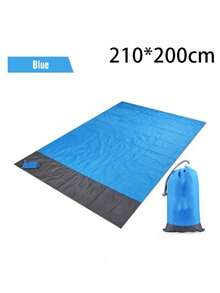 1pc Mini Pocket Picnic Blanket, Pocket Blanket 200 X 210 Cm/140x 200 Cm, Lightweight Waterproof Beach Mat, Sand-Free Foldable Floor Mat, For Outdoor Camping, Hiking, Parks, Gardens, Beaches