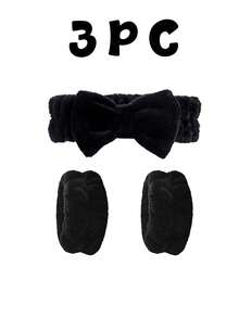 1/6pcs Set Of Soft Facial Headbands, Wristbands, Hair Clips And Scrunchies, Including Washing Face Scrunchie, Headband, Wristband, Fluffy Hair Scrunchie And Flower Hair Clip, Makeup Headband And Wristband, Fluffy Makeup Headband For Washing Face, Skincare Headband, Beauty, Skincare Products, Spa, Self-Care, Skincare Tools, Facial Care, Beauty Supplies, Skin, Facial Cleanser, Face - Multicolor - View 14