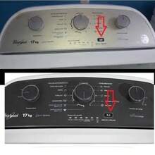 5 interruptores impermeables para lavadora, adecuados para el interruptor impermeable de la lavadora Whirlpool. - Negro - Ver 7