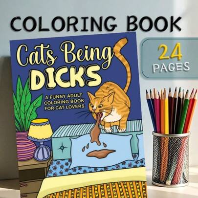 Livre de coloriage intéressant pour les amateurs de chats : motifs magnifiques, lignes nettes, aide à réduire le stress et améliorer l'humeur, cadeau idéal pour les réunions de famille, Pâques, Thanksgiving, Noël, Nouvel An, Saint-Valentin et décoration de la maison, rentrée scolaire, fournitures scolaires