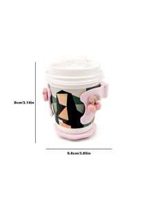 Cute Cartoon In-Car Cup Holder, Car Air Vent Beverage Cup Stand Attachment, Cigarette Ashtray Portable Bracket Anti-Slip Anti-Shake, Multifunctional Air Vent Fixator & Tray Organizer