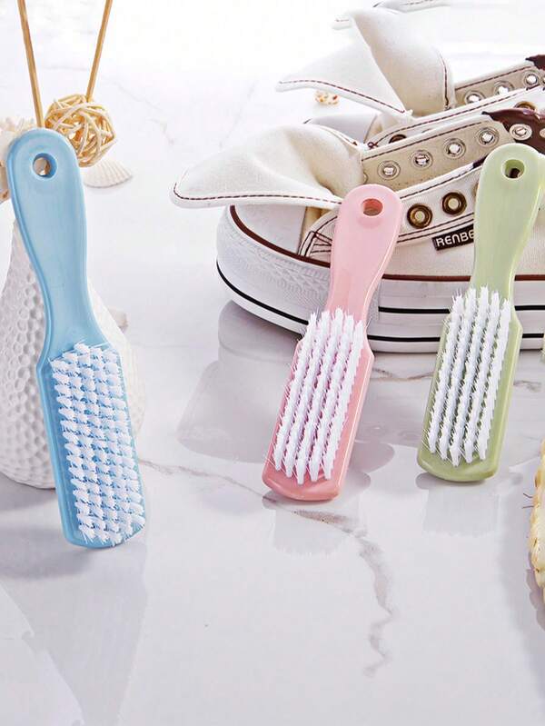 1 pieza Cepillo de plástico multiusos, cepillo para piso de baño, cepillo para lavar ropa