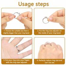 24/32 Pieces Of Ring Adjuster, Transparent Ring Adjuster, Invisible Inner Sticker, Ring Size Adjustment Pad, No Trace, Anti Slip, Suitable For All Rings, Suitable For Weddings, Men's And Women's Jewelry Accessories(More Suitable For Larger Rings) - View 11