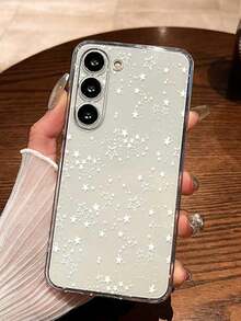 Star Painted Hollow Simple Fashion Shockproof Phone Case Compatible With IPhone 16/11/16pro/16plus/16promax/16e/15Promax/13/14/12/XS/XR/7G/8P, Compatible With Samsung Galaxy S25/S25PLUS/S25 Ultra/A16/A36/A26/A56/A50/A12/A32/A52/A72/A51/A21S/A13/A14/S24/S24PLUS/S24Ultra/S20/S23/S22/A53/S20FE/S21/, Compatible With Xiaomi 11/12Pro/12/12X/13Pro/14Pro/15Pro/X3pro/ Compatible With Redmi 10/9/Note9/12c/Note11pro/Note8Pro/9C/9a Waterproof Anti-Fall Scratch Resistant - Multicolor - View 4