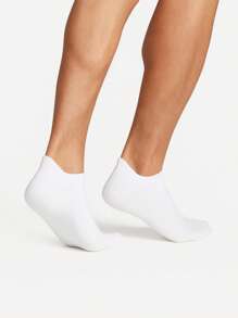 1/5/10 pares de calcetines tobilleros blancos de talla grande para hombres, calcetines delgados y casuales para barco para verano, viajes y vacaciones