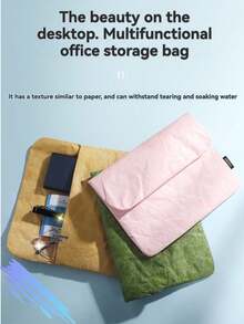 1 Peça Bolsa Organizadora de Escritório Multiuso Minimalista, Resistente à Rasgos e À Prova d'Água, Adequada para Bolsa Antichoque de Escritório/Estudo, Bolsa de Armazenamento com Fechamento Magnético para Arquivos, Documentos, Cabos, Tablet, Design Simplista de Negócios, De Volta às Aulas, Materiais Escolares