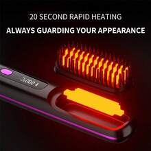 Cordless Hair Straightener, Portable Negative Ion Hot Comb, USB Charging, Fast Heating 3 Temperature Settings, Anti-Scalding, Suitable For Travel Daily Use, Women's Gift Compact And Portable - Multicolor - View 8