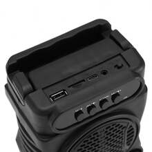 Dazone Portable Bluetooth Speaker Dual 3-In Woofer Wireless Stereo Speaker Subwoofer USB Rechargeable Heavy Bass LED Party PA Sound System AUX FM Remote Control LED Light Handle - Dual 3-in Woofer - View 10