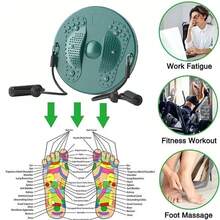 NetHong Body Shaping Waist Whisper Twisting Disc Board Waist Trainer Machine Exerciser For Lose Weight - Green a - View 7