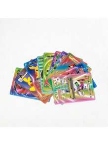 10 PCS Random Blind Bag Gold Foil Cards Packs Vmax V EX GX Rare Golden Cards TCG Gold Foil Game Trading Card For Fans/Collectors Gifts (No-Repeated)