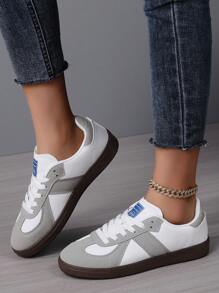 Neue Damen Lässig Sport Schuhe Farbblock Große Größen 36-45 Sneaker, Damen Lässig Sport Schuhe, Frühling Sommer Neuer Stil Mode vielseitige leichte atmungsaktive Schuhe, Schüler Rückkehr zur Schule Schuhe