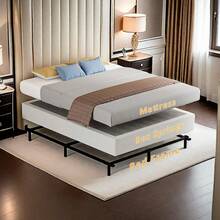 Box Spring - Low Profile Mattress Foundation No Noise Heavy Duty Metal Basics Bed Base With Clean Fabric Cover, Easy Assembly, 5inch, 7inch, 9inch - 7 英吋高 - 查看 3