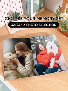 1本定制相册（32张、24张、16张照片） 定制照片书 个性化相册 定制封面（15x21厘米） 打印您自己的回忆录 - 个性化相册，是圣诞节、家庭、生日和周年纪念日的理想礼物 - 送给他/她、父母、男女朋友、朋友和爱人的完美礼物 - 独特的纪念品，客厅装饰 - 寵物 - 查看 2