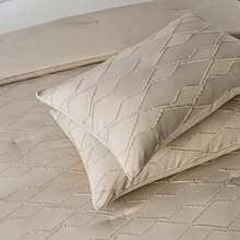 3pieces(Queen/King)Lightweight Solid Comforter Set For All Seasons, ,Soft & Comfortable Bed In A Bag Set For Student/Friends/Colleage,A Cloud-Like Sleeping Space All Year Round,Spring/Summer/Autumn/Winter,Great Gift - 卡其色 - 查看 7