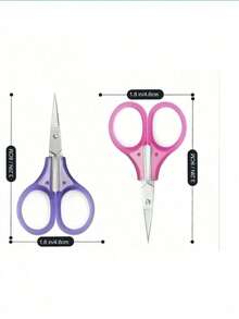 Maylever 3 Inches Small Craft Scissors Travel Scissors TSA Compliant With Cap, Sharp Scissors Straight Fine Tips Mini Sewing Scissors For Embroidery, Precision Detail Paper Thread Quilt Crochet Knitting Cutting