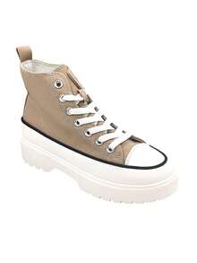 Women's Casual Canvas Shoes, Practical Multi-Function - Khaki - View 4