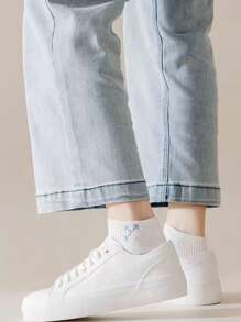 20 paires de chaussettes de sport décontractées pour femmes, chaussettes courtes mode minimaliste respirantes et absorbantes pour le sport et l'extérieur, style unisexe pour couple