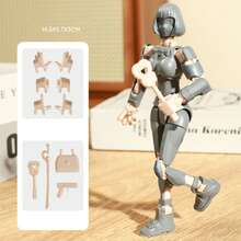 3D打印个性化T13可动人偶配件，第13个假人T13多关节可动收藏家桌面装饰玩具 - 彩色 - 查看 29