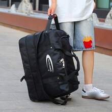 1pc Premium Multi-Functional Expandable Travel Luggage Bag With Wheels, Foldable Travel Duffel Bag, Upright Roller Backpack, Convertible Shoulder Tote With Large Capacity, Suitable For Outdoor Activities Like Camping, Adventure, Party, Travel, Business Trip