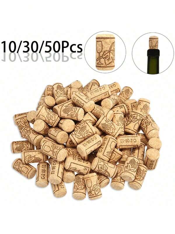10/30/50pcs, Tapered Cork Plugs, Premium Bottle Corks, Small Wine Bottle Cork Stoppers, Replacement Corks Tops, Wooden Beer Bottle Cork, For Bar Home Restaurant Crafts Projects