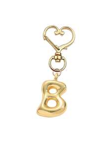 可爱字母泡泡吊坠包包挂饰 - 幸运水晶吊坠，金色字母 A-Z 吊坠，闪亮合金包包背包挂饰 - 生日及特殊场合的完美礼物，钥匙扣戒指包包背包汽车挂饰，送给女士和女孩的礼物，钱包和手提包配件