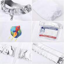 男童女童宇航员服装套装，儿童宇航员服装，角色扮演服装套装，适合 3-10 岁儿童 - 彩色 - 查看 5